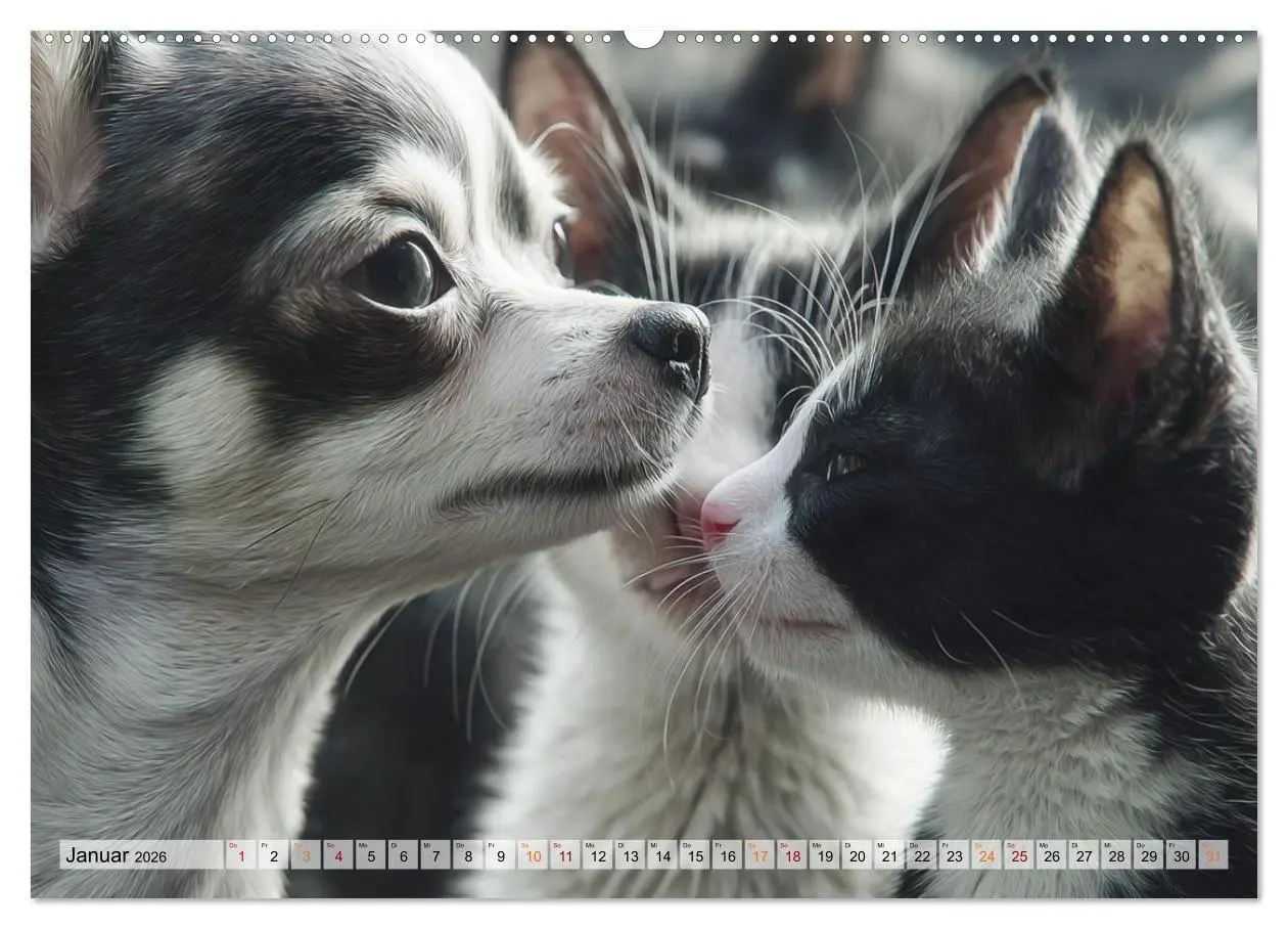 Bild: 9783516653281 | Hund und Katze - Tierische Freunde (hochwertiger Premium...