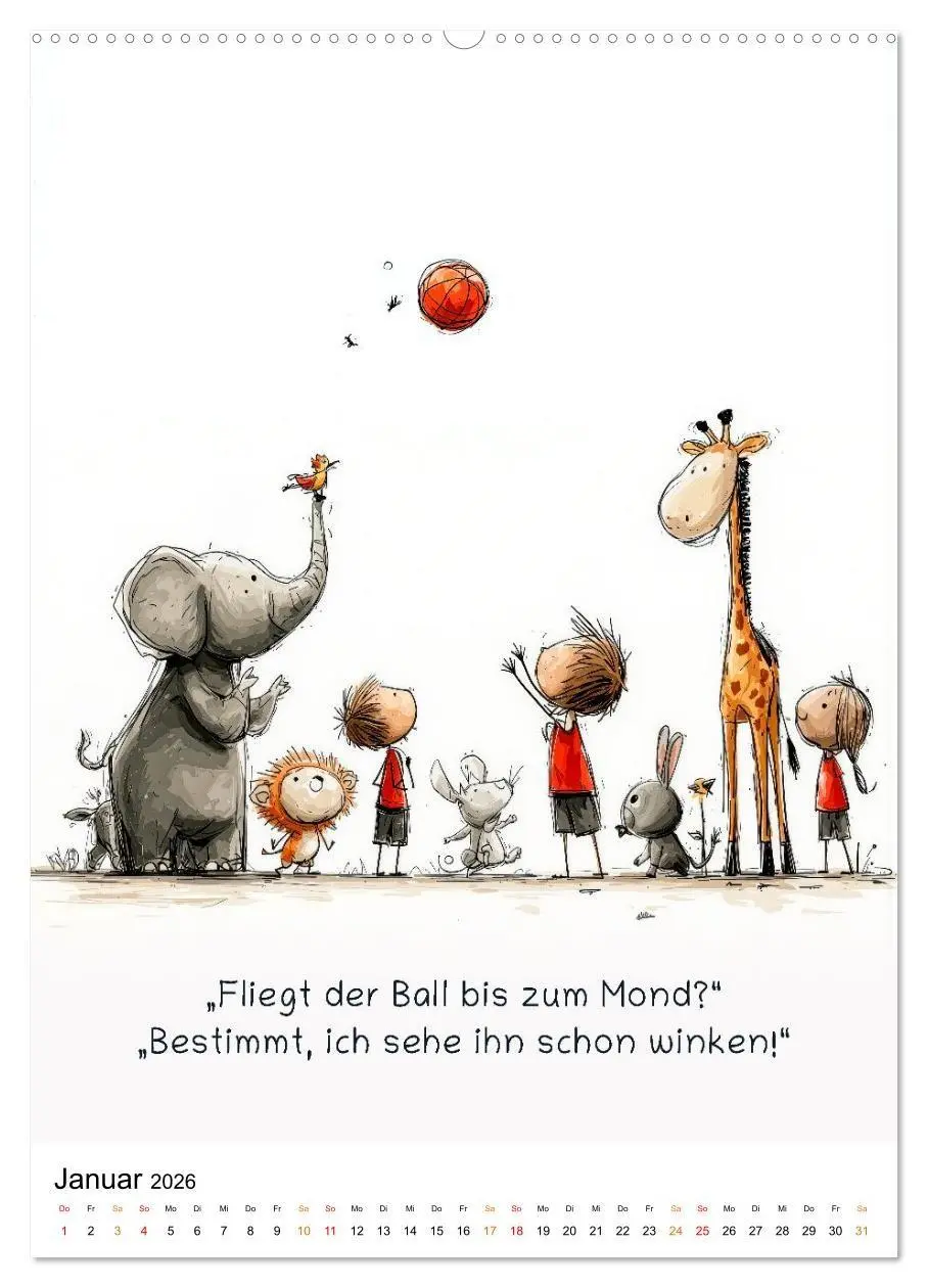 Bild: 9783516723281 | Tierische. Witzig. Wahr. (Wandkalender 2026 DIN A2 hoch), CALVENDO...