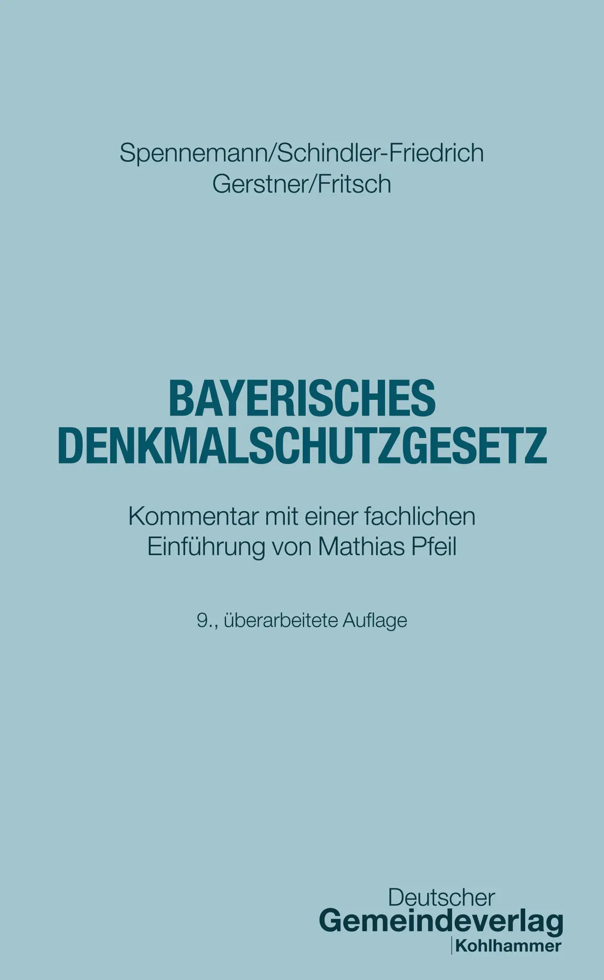 Bayerisches Denkmalschutzgesetz - Neuware