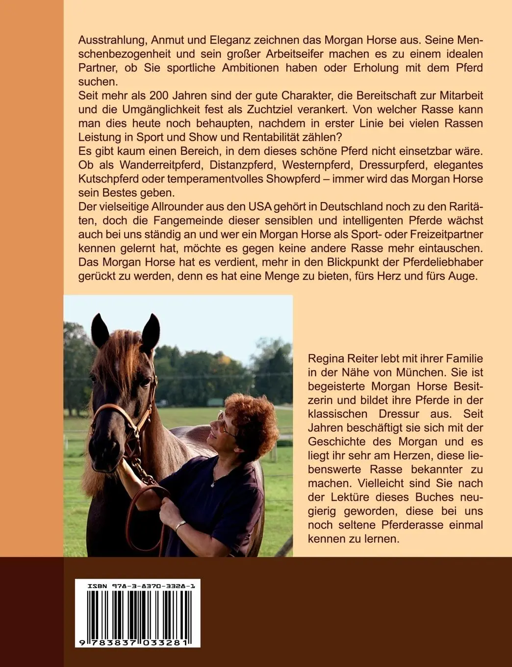 Rückseite: 9783837033281 | Das Morgan Horse | Ein amerikanischer Allrounder erobert Europa | Buch