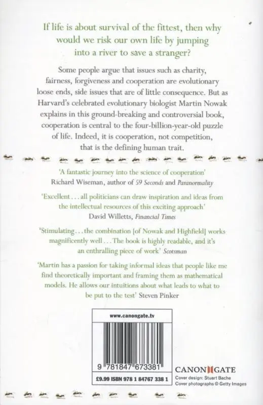 Rückseite: 9781847673381 | SuperCooperators | Martin Nowak (u. a.) | Taschenbuch | 287 S. | 2012