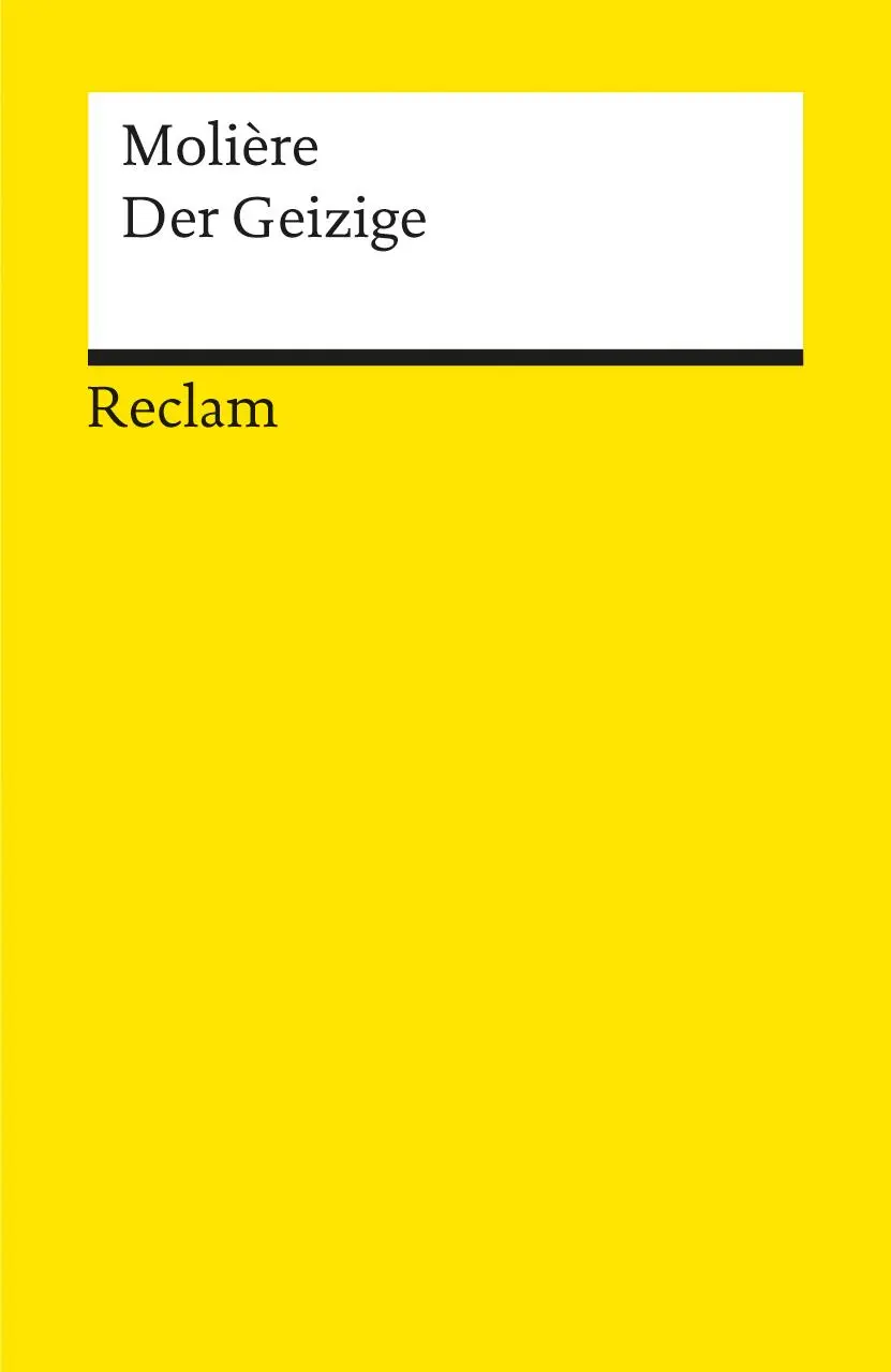 Cover: 9783150003381 | Der Geizige | Komödie in fünf Aufzügen | Molière | Taschenbuch | 88 S.