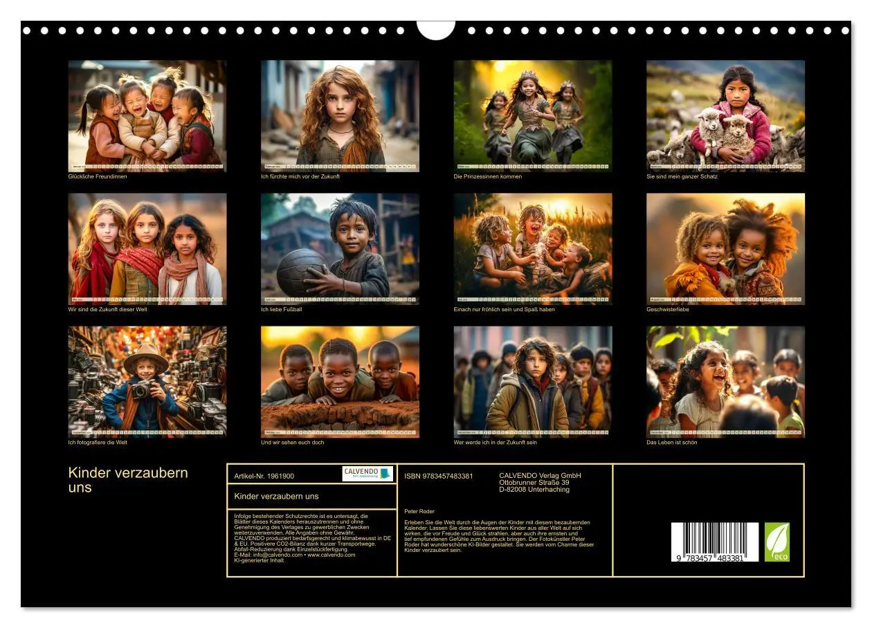 Bild: 9783457483381 | Kinder verzaubern uns (Wandkalender 2026 DIN A3 quer), CALVENDO...