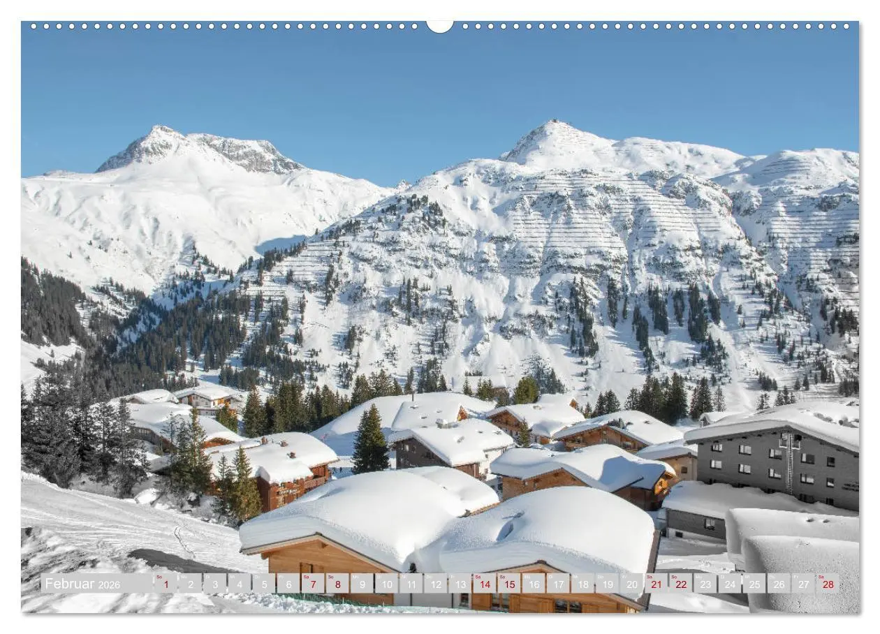 Bild: 9783457793381 | Arlberg - magic of winter (Wandkalender 2026 DIN A2 quer), CALVENDO...