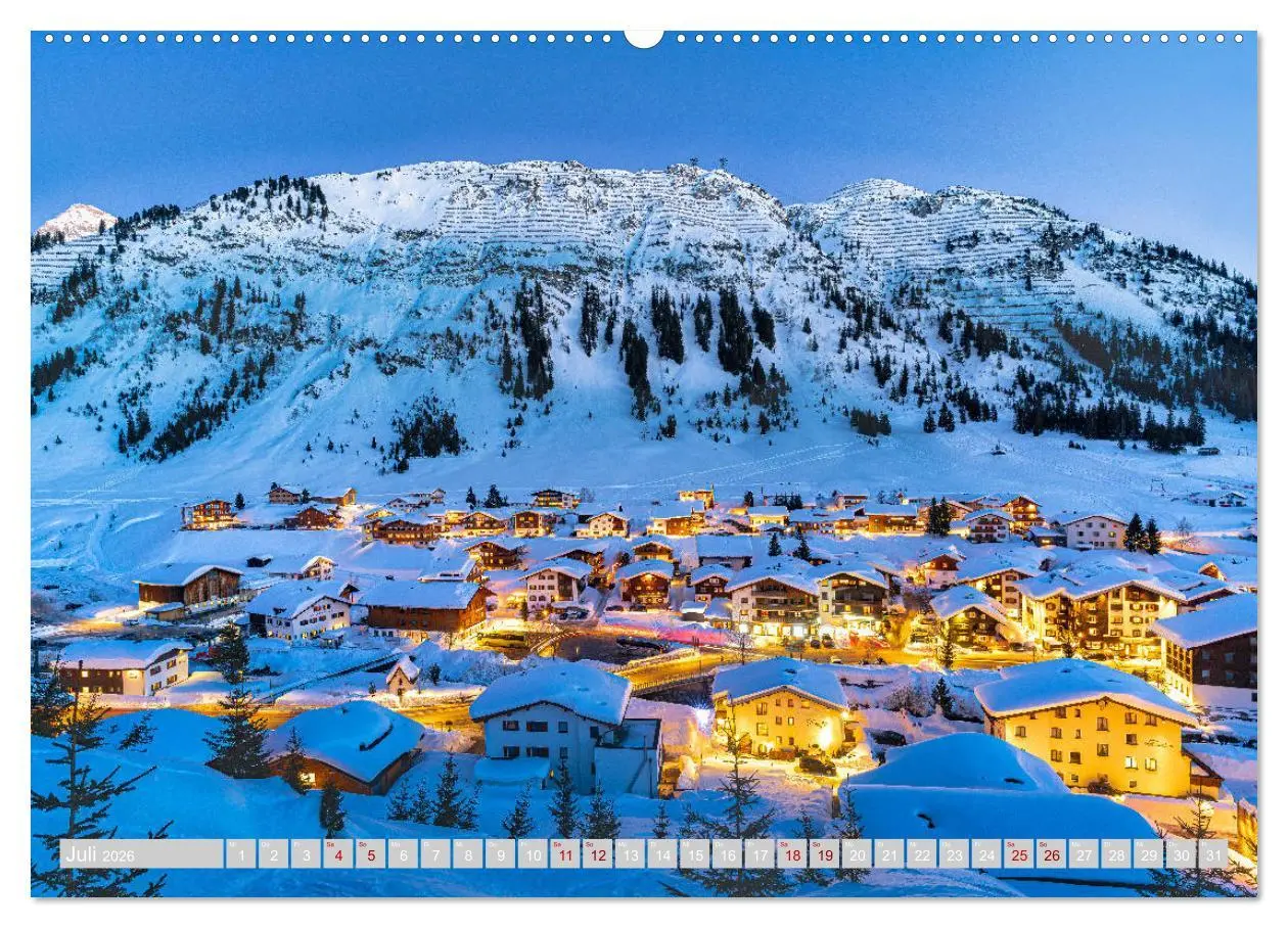 Bild: 9783457793381 | Arlberg - magic of winter (Wandkalender 2026 DIN A2 quer), CALVENDO...