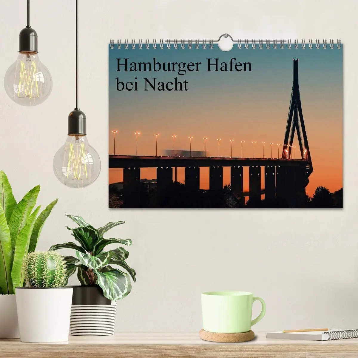 Bild: 9783594173381 | Hamburger Hafen bei Nacht (Wandkalender 2027 DIN A4 quer), CALVENDO...