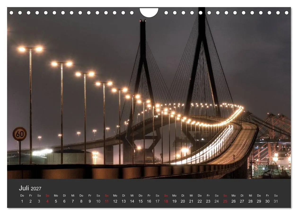 Bild: 9783594173381 | Hamburger Hafen bei Nacht (Wandkalender 2027 DIN A4 quer), CALVENDO...
