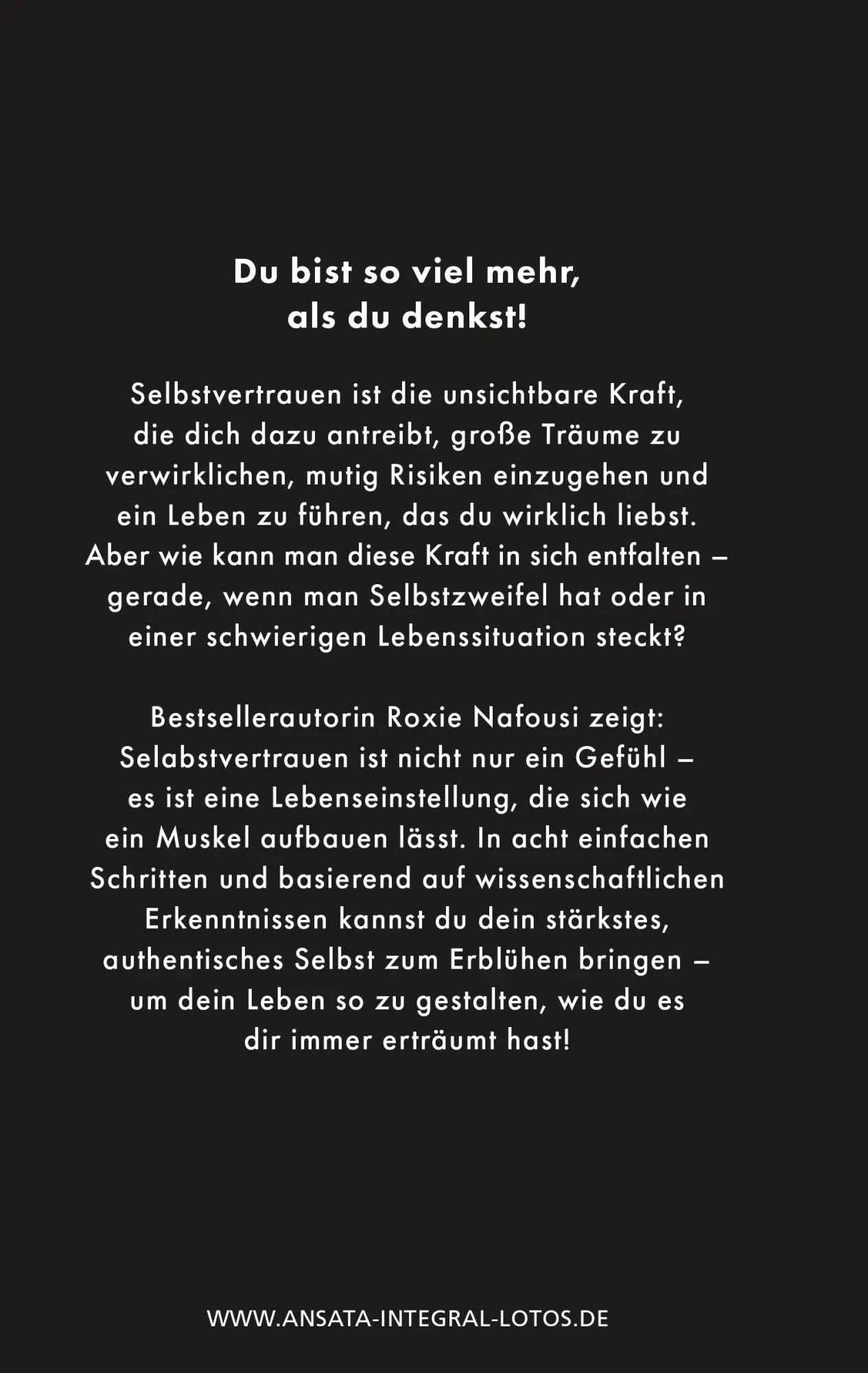 Bild: 9783778793381 | Selbstvertrauen. Erkenne deinen wahren Wert | Roxie Nafousi | Buch