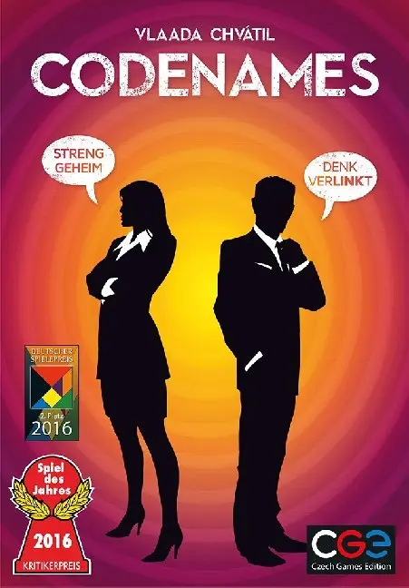Cover: 4015566033481 | Codenames (Spiel) | Ausgezeichnet mit Spiel des Jahres 2016 | Spiel