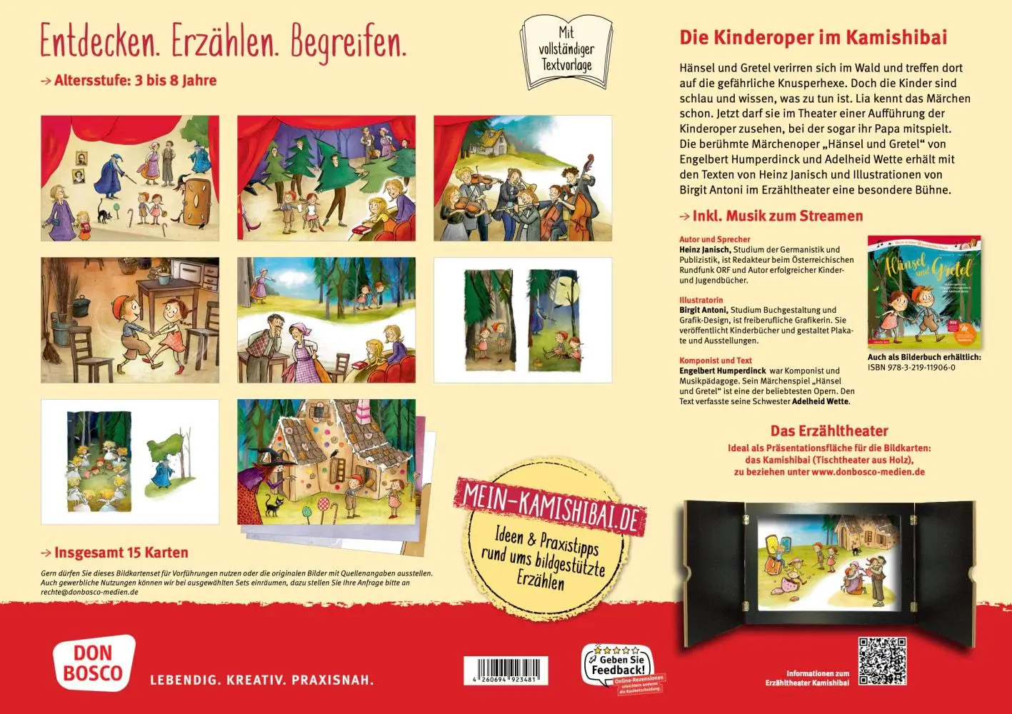 Bild: 4260694923481 | Hänsel und Gretel. Kamishibai Bildkartenset | Heinz Janisch | Box