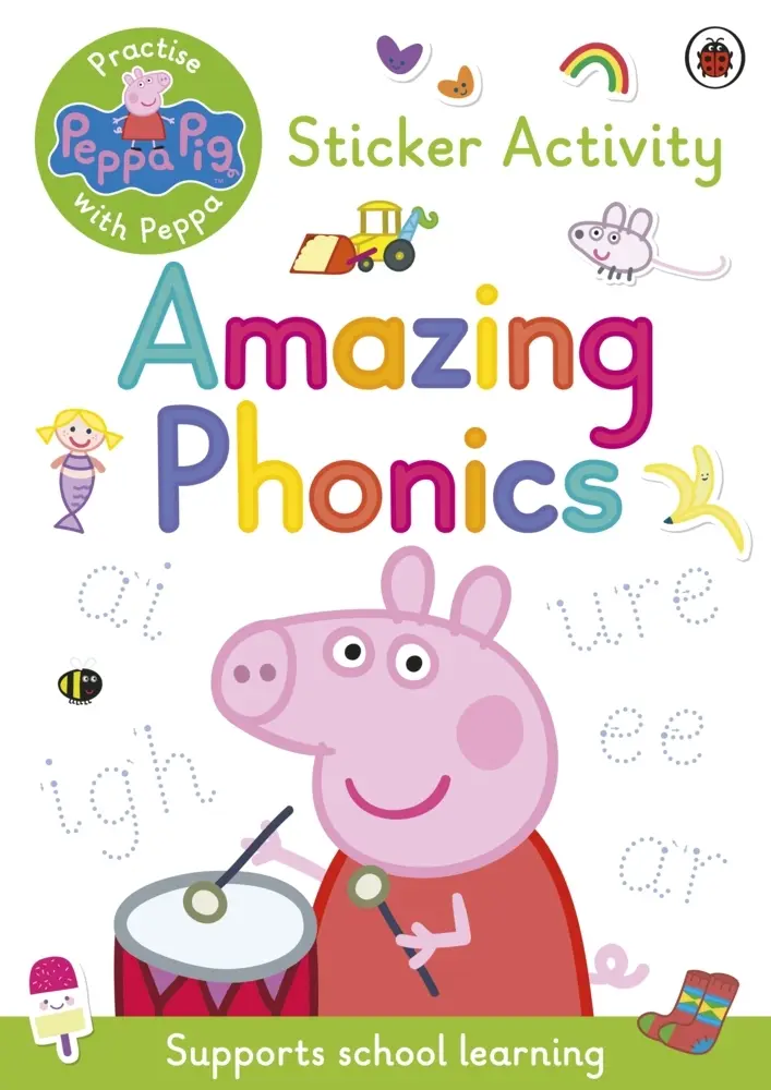 Cover: 9780241543481 | Peppa Pig: Practise with Peppa: Amazing Phonics | Sticker Book | Pig