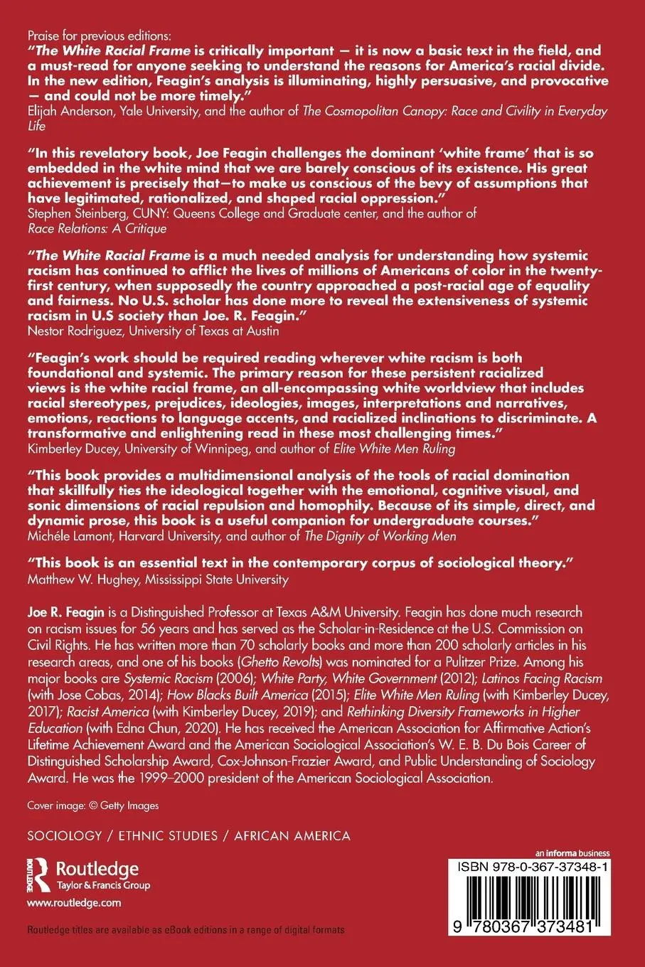 Rückseite: 9780367373481 | The White Racial Frame | Joe R Feagin | Taschenbuch | Englisch | 2020
