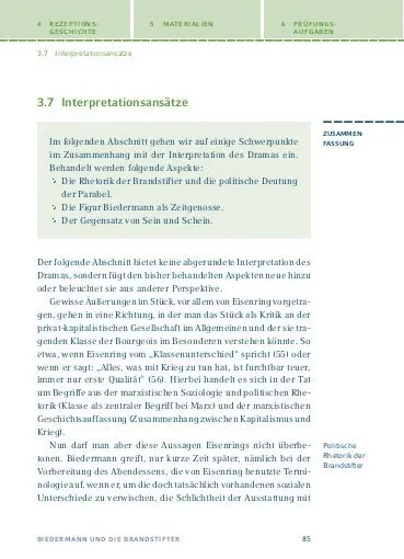 Bild: 9783129303481 | Biedermann und die Brandstifter von Max Frisch - Textanalyse und...