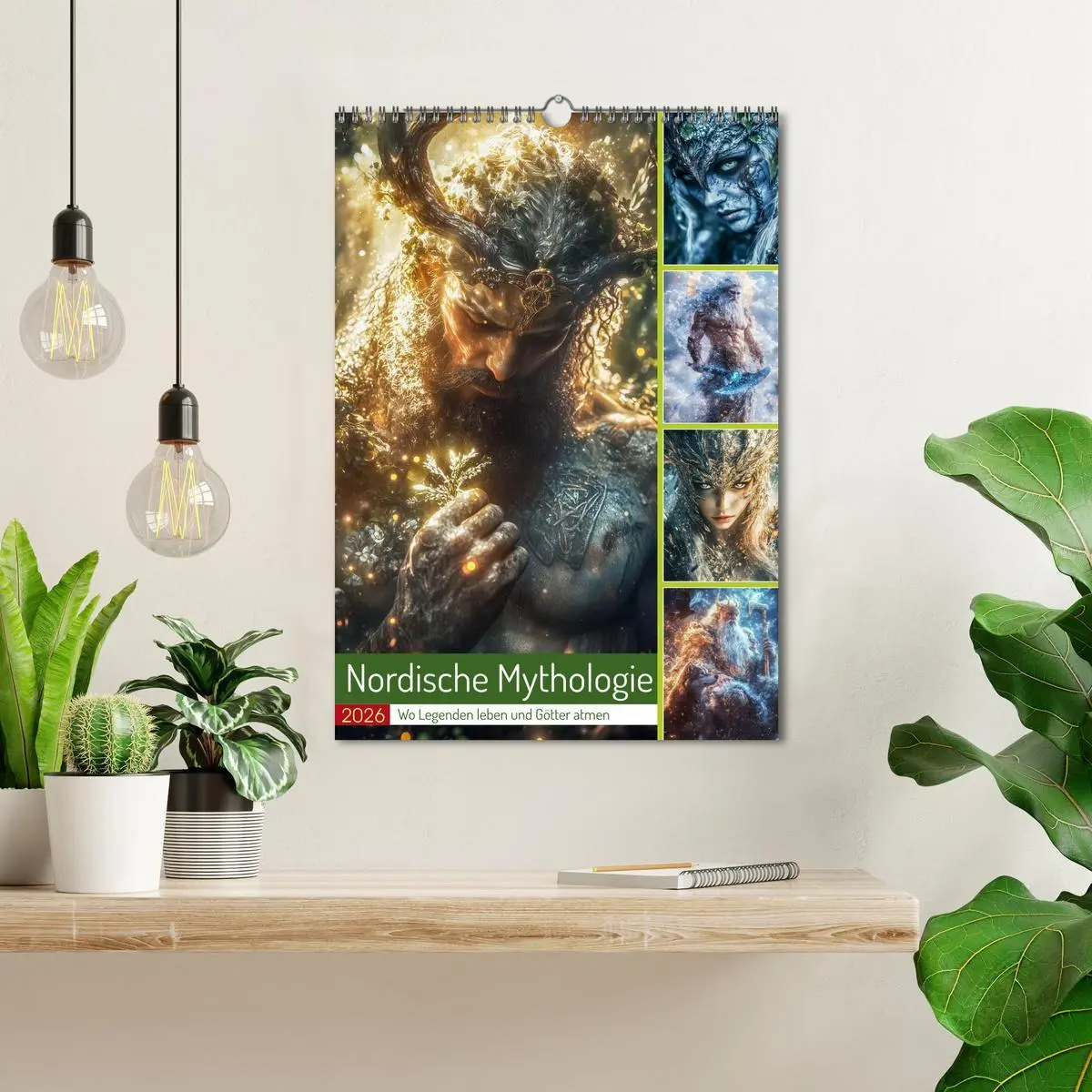 Bild: 9783457303481 | Nordische Mythologie (Wandkalender 2026 DIN A3 hoch), CALVENDO...