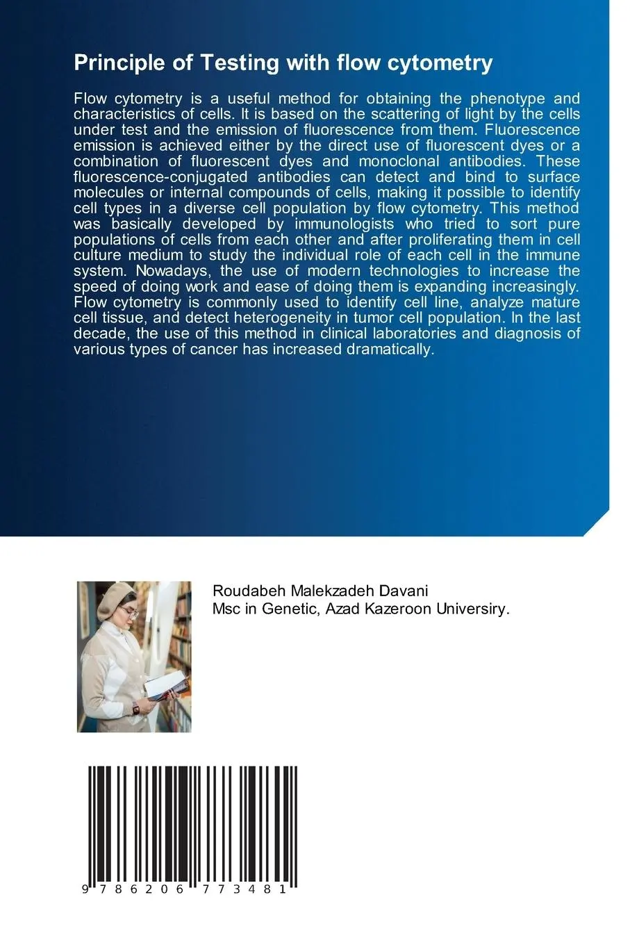 Rückseite: 9786206773481 | Principle of Testing with flow cytometry | Roudabeh Malekzadeh | Buch