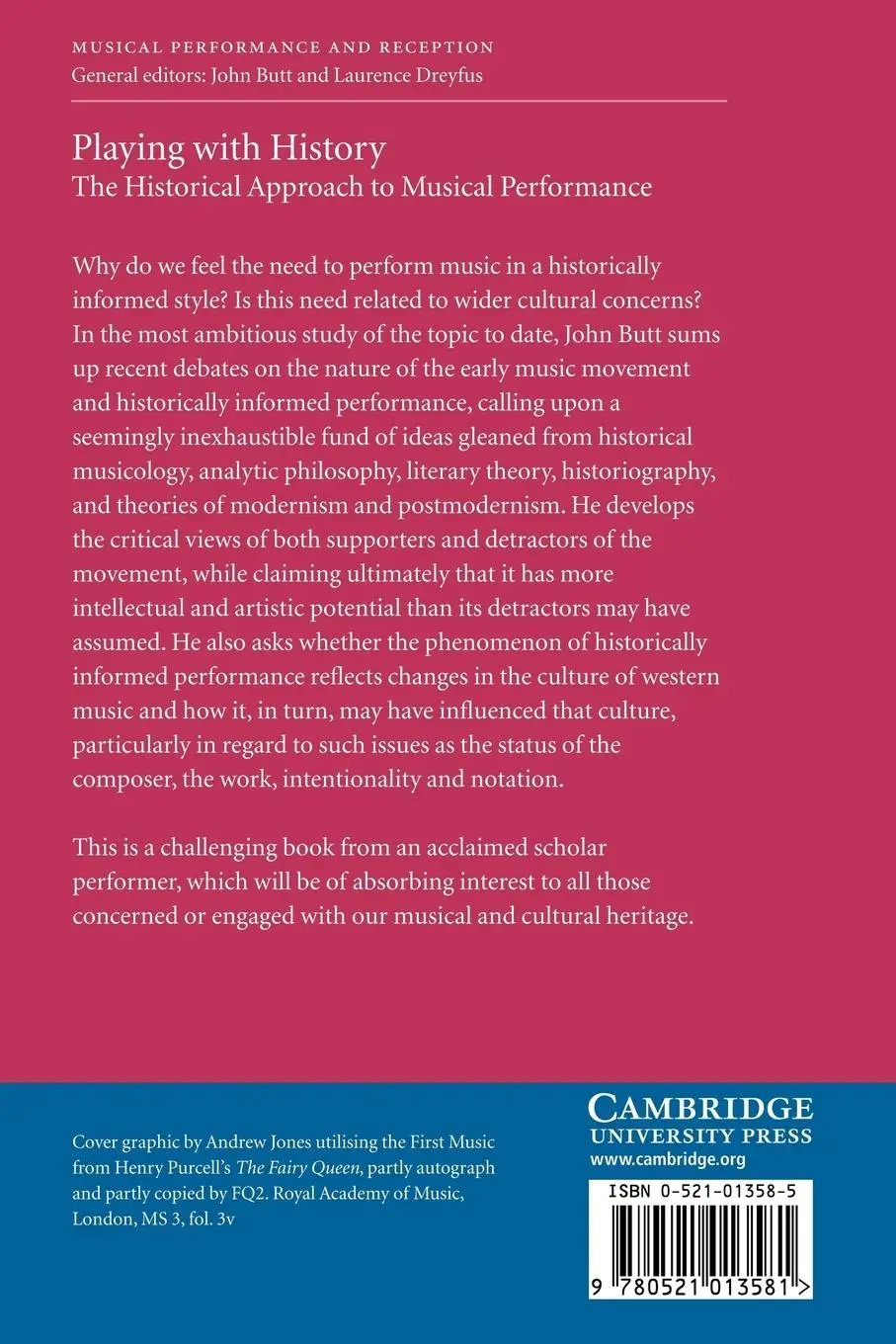 Rückseite: 9780521013581 | Playing with History | The Historical Approach to Musical Performance
