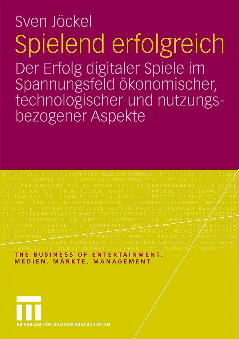 Cover: 9783531163581 | Spielend erfolgreich | Sven Jöckel | Taschenbuch | 303 S. | Deutsch