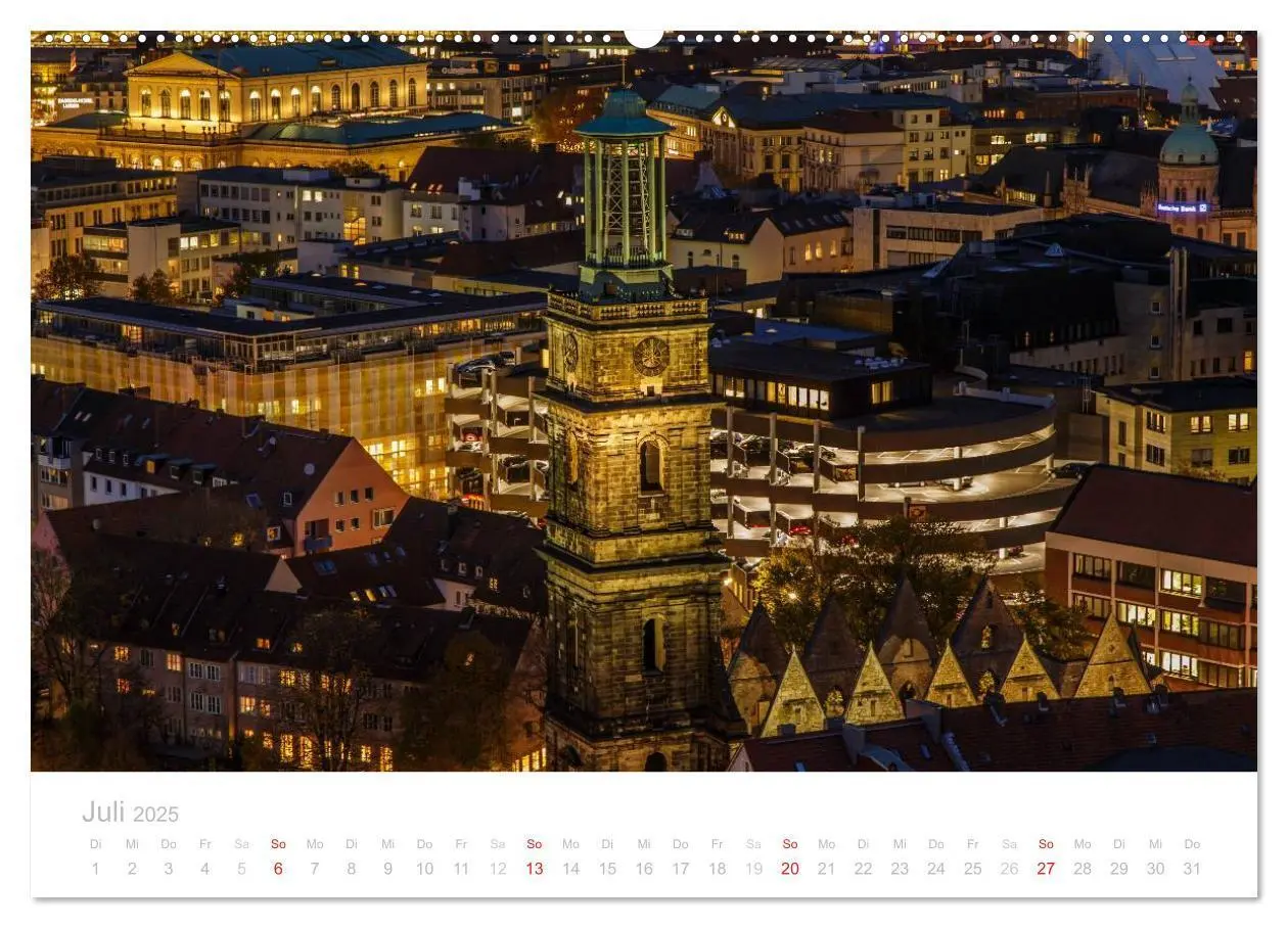 Bild: 9783435503681 | Hannover bei Nacht (Wandkalender 2025 DIN A2 quer), CALVENDO...