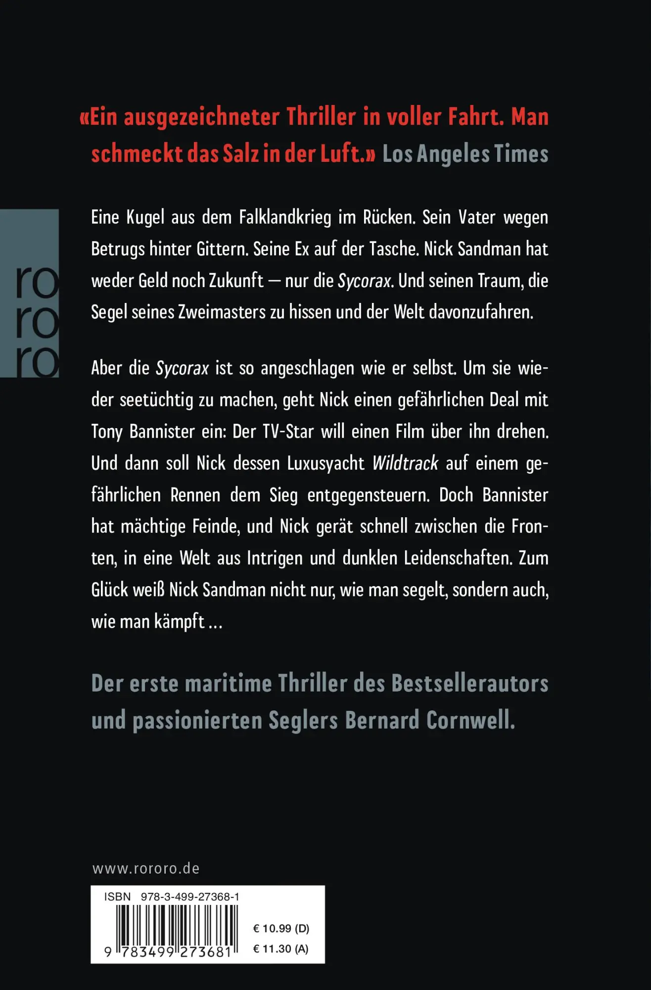Rückseite: 9783499273681 | Hart am Wind | Bernard Cornwell | Taschenbuch | 512 S. | Deutsch