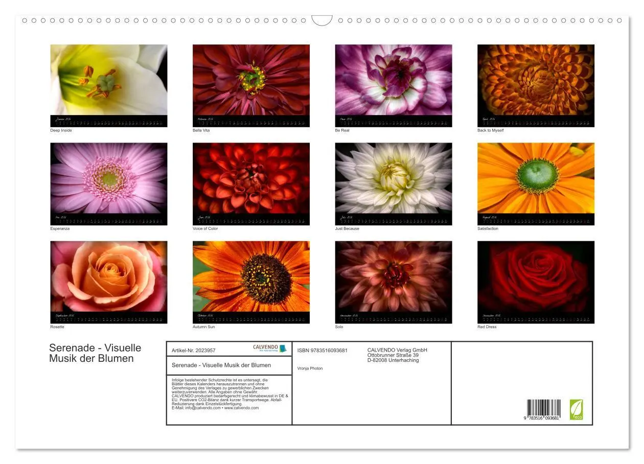Bild: 9783516093681 | Serenade - Visuelle Musik der Blumen (Wandkalender 2026 DIN A2...