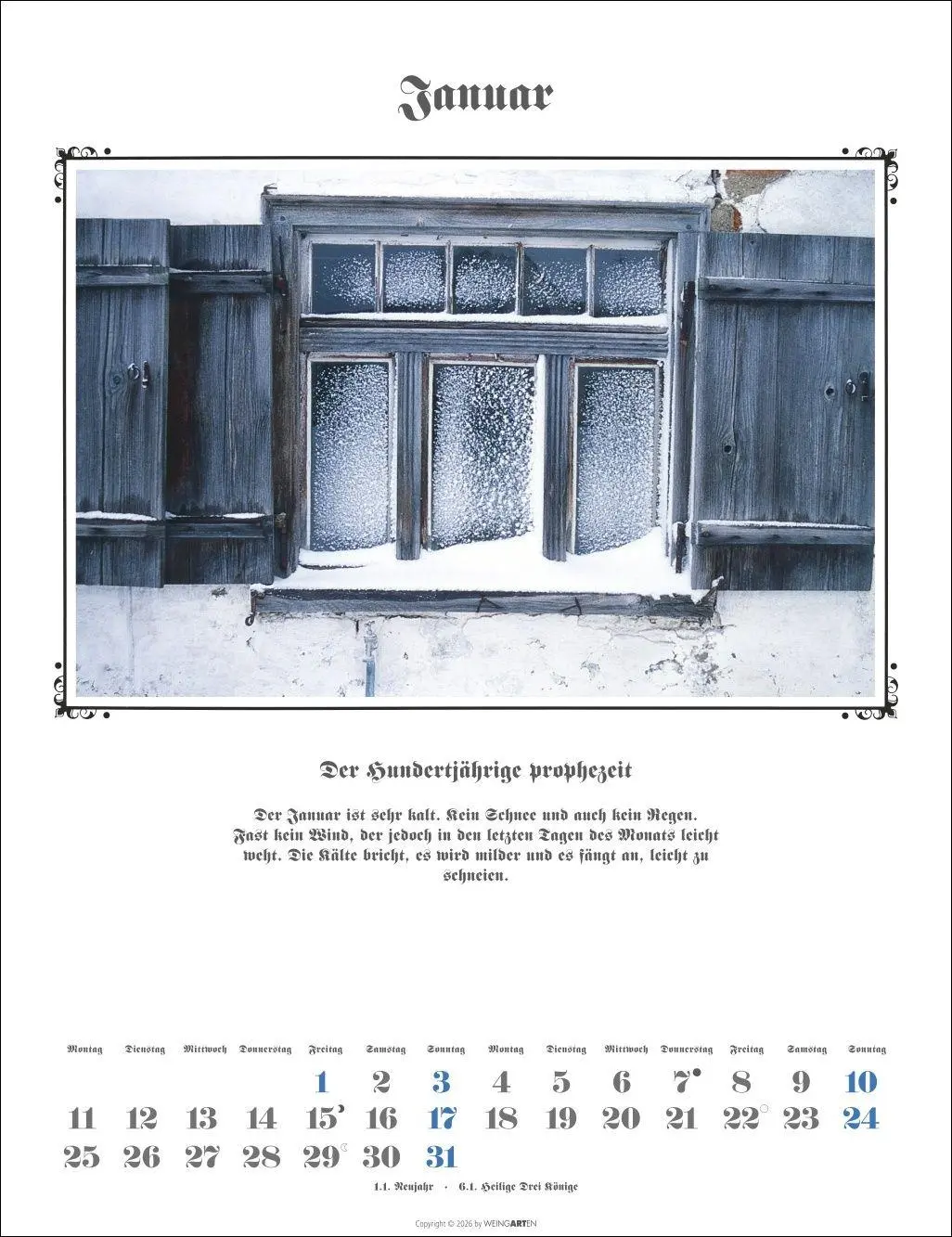 Bild: 9783839903681 | Der Hundertjährige Kalender 2027 | Wolf-Dietmar Unterweger | Kalender