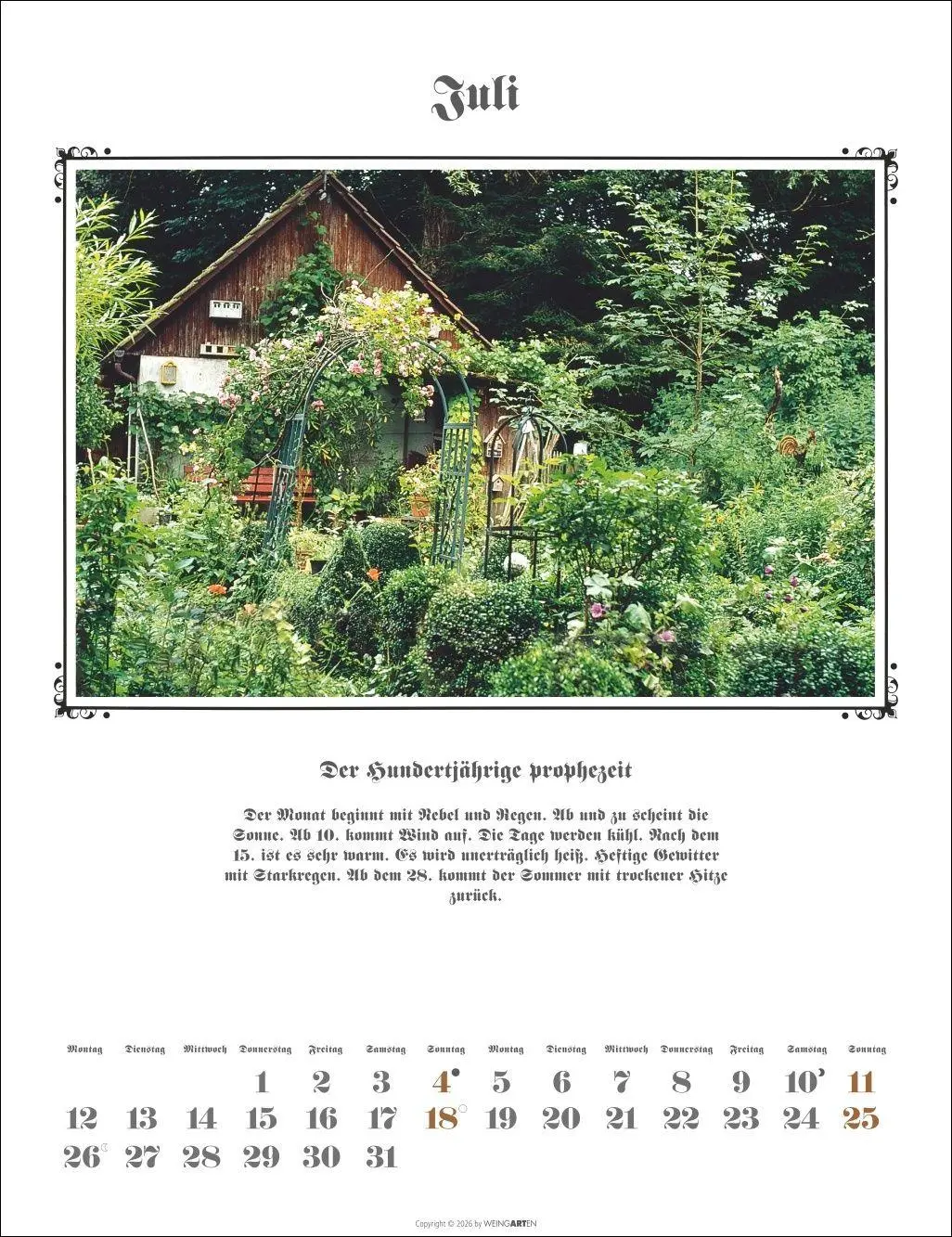 Bild: 9783839903681 | Der Hundertjährige Kalender 2027 | Wolf-Dietmar Unterweger | Kalender