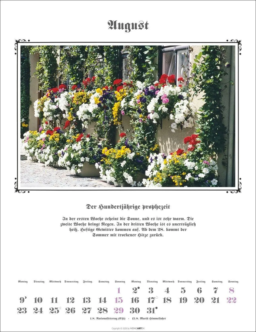 Bild: 9783839903681 | Der Hundertjährige Kalender 2027 | Wolf-Dietmar Unterweger | Kalender