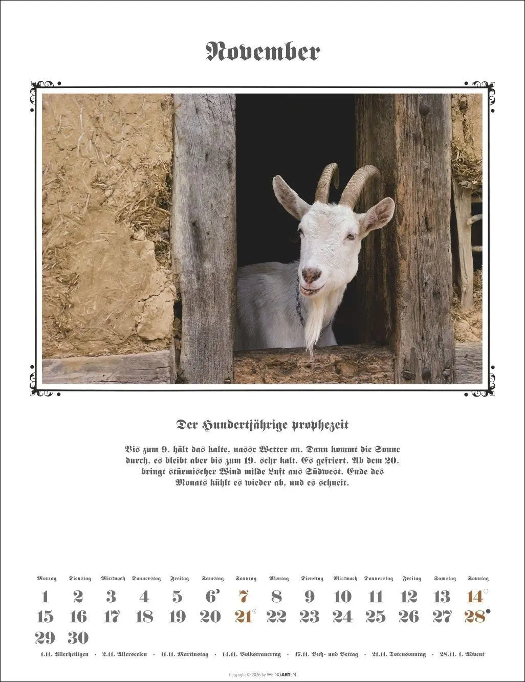 Bild: 9783839903681 | Der Hundertjährige Kalender 2027 | Wolf-Dietmar Unterweger | Kalender