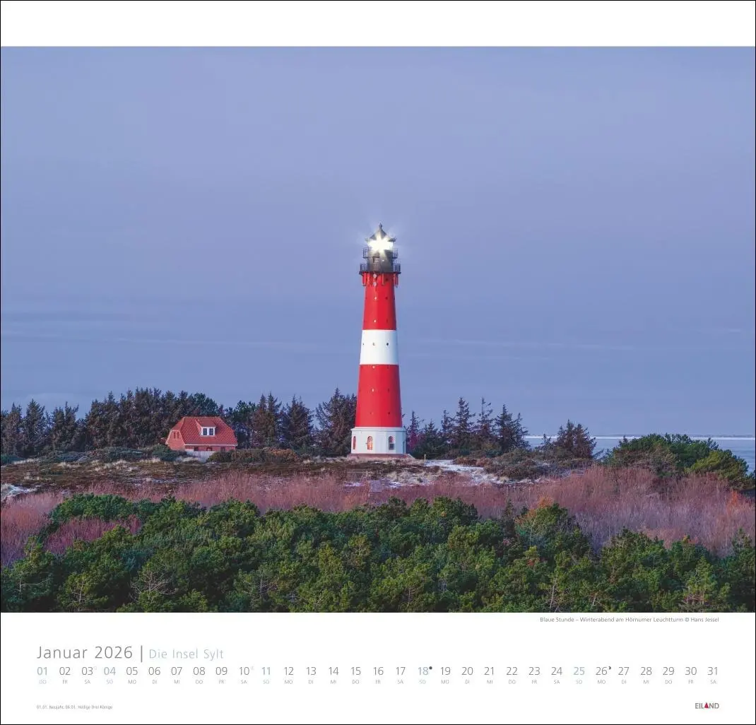 Bild: 9783964023681 | Die Insel Sylt Edition Kalender 2026 - Hans Jessel | Hans Jessel