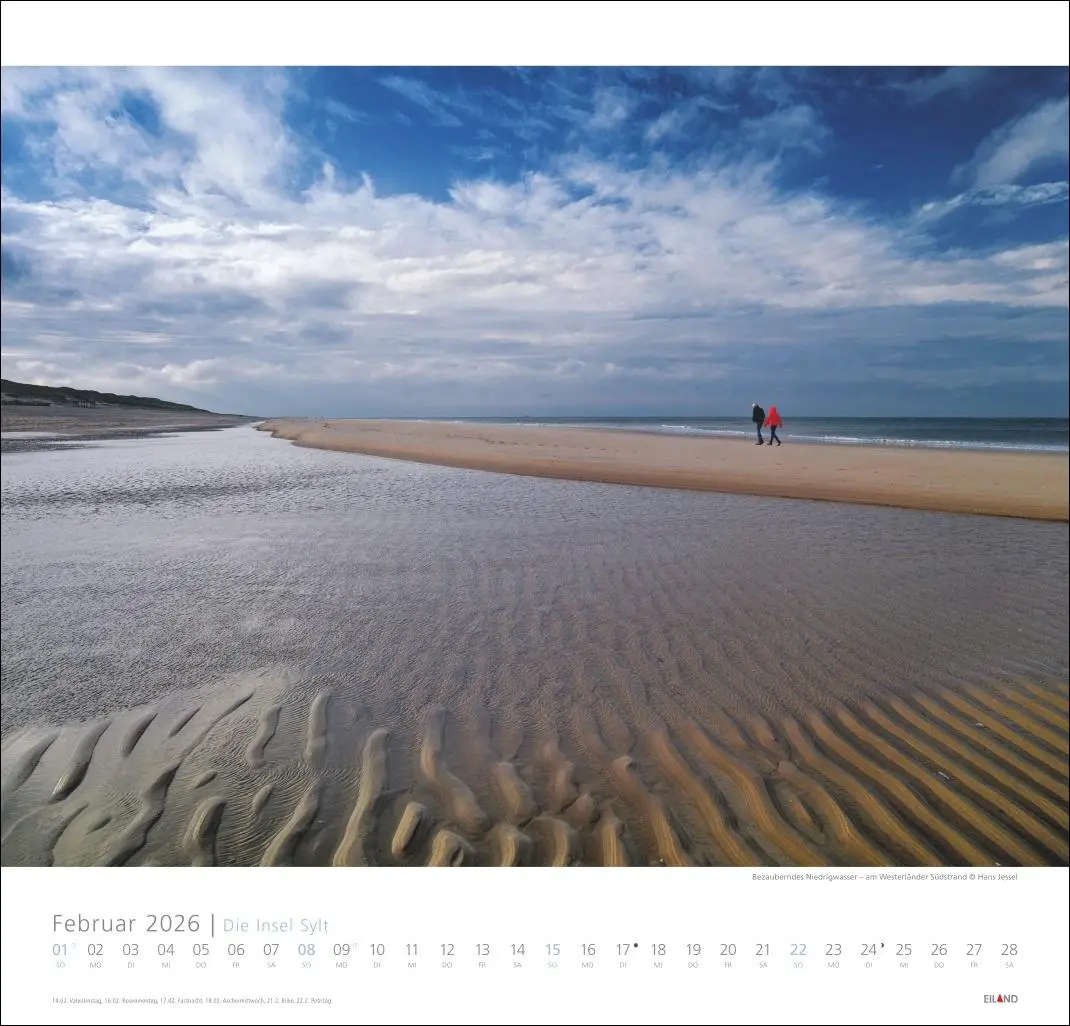 Bild: 9783964023681 | Die Insel Sylt Edition Kalender 2026 - Hans Jessel | Hans Jessel