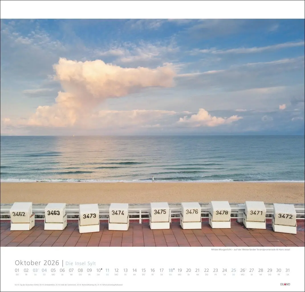 Bild: 9783964023681 | Die Insel Sylt Edition Kalender 2026 - Hans Jessel | Hans Jessel