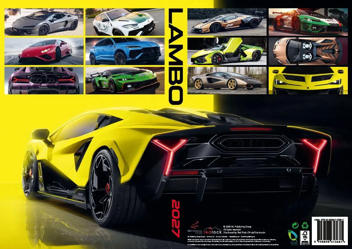 Bild: 9798893613681 | Lamborghini Kalender 2027 | Kalender | 14 S. | Deutsch | 2027