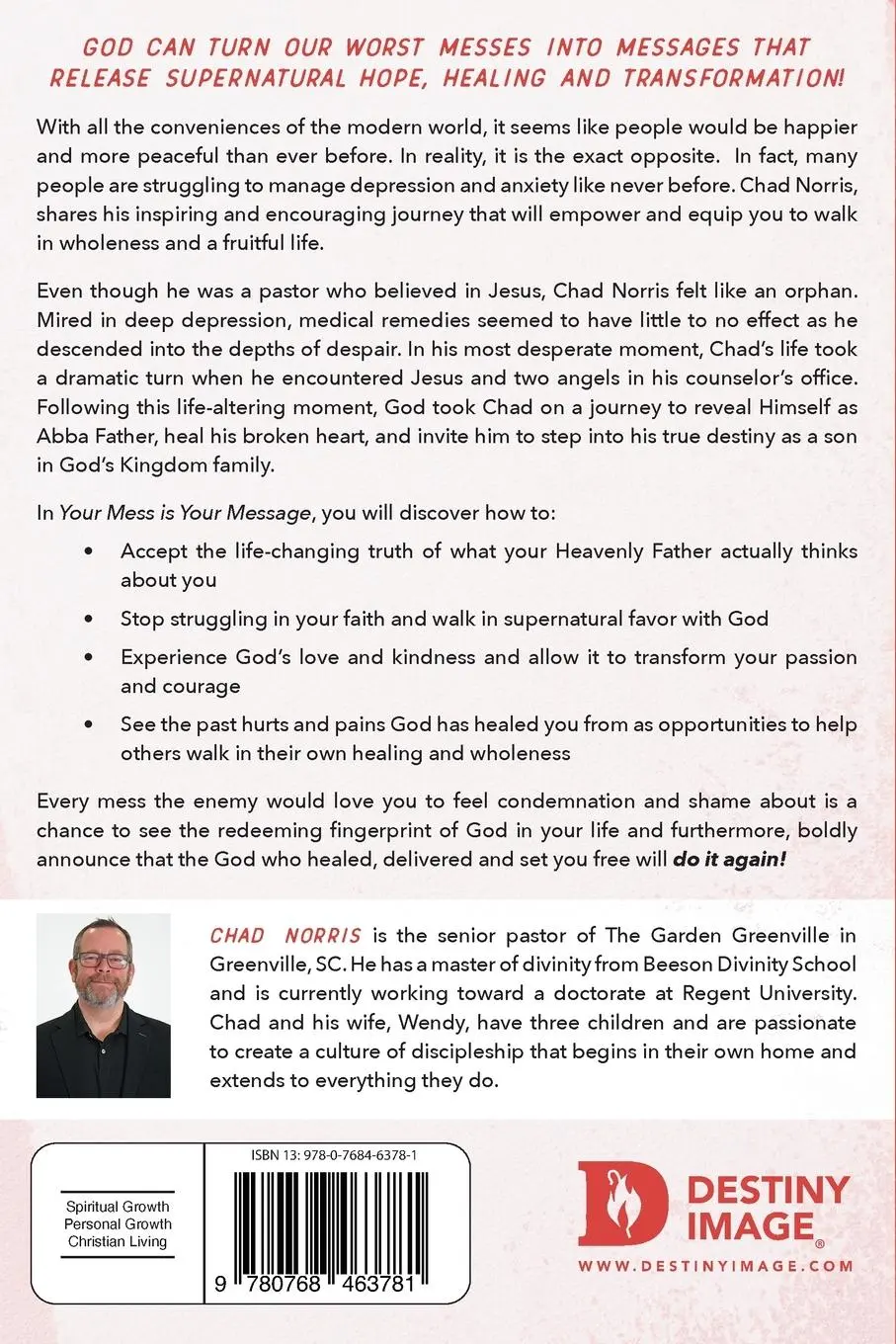 Rückseite: 9780768463781 | Your Mess is Your Message | Chad Norris | Taschenbuch | Englisch