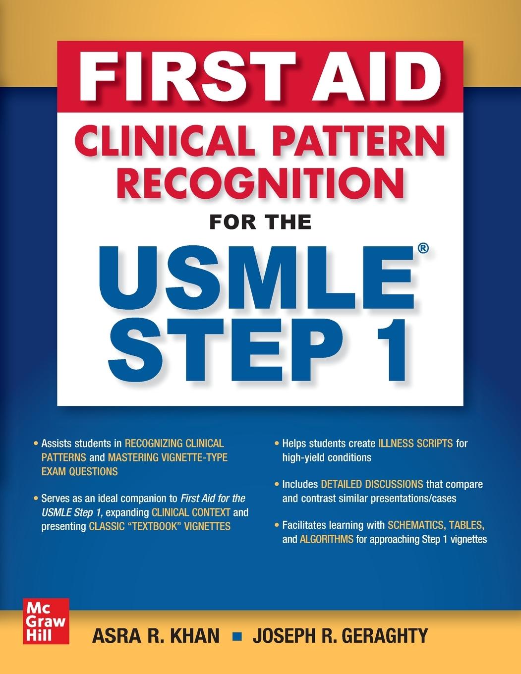 Cover: 9781260463781 | FIRST AID PATTERN RECOGNITION FOR THE USMLE STEP 1 | Khan | Buch