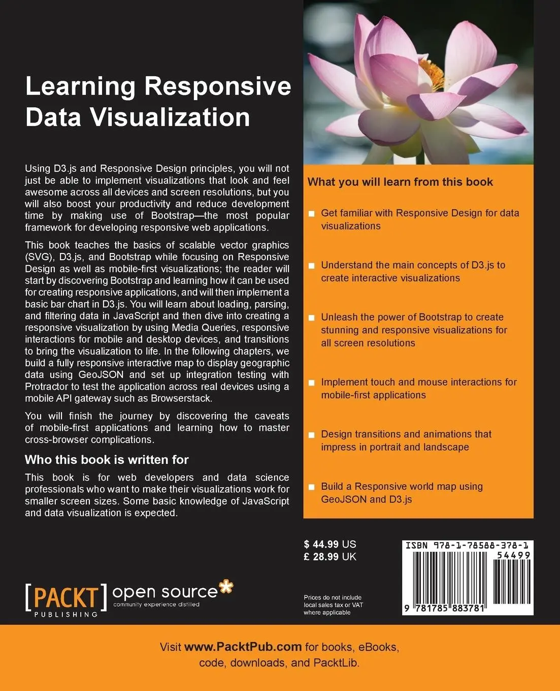 Rückseite: 9781785883781 | Learning Responsive Data Visualization | Christoph Körner | Buch