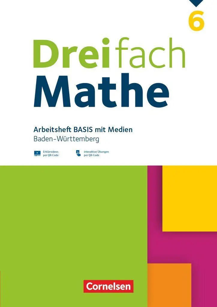 Cover: 9783060043781 | Dreifach Mathe 6. Schuljahr - Basis - Baden-Württemberg -...