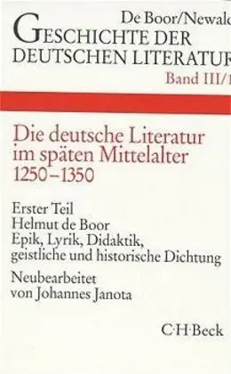 Cover: 9783406403781 | Geschichte der deutschen Literatur Bd. 3/1: Die deutsche Literatur...