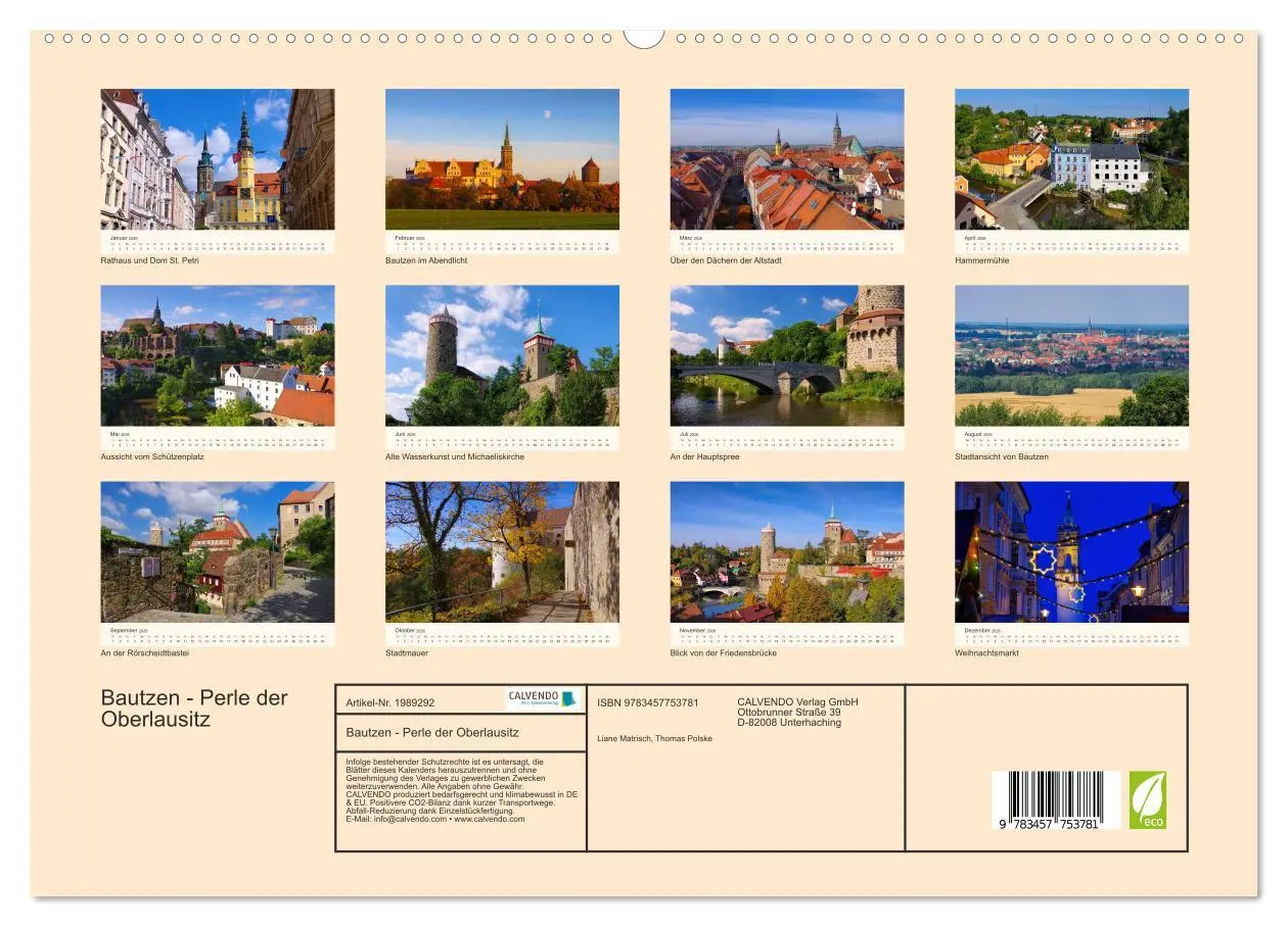 Bild: 9783457753781 | Bautzen - Perle der Oberlausitz (hochwertiger Premium Wandkalender...