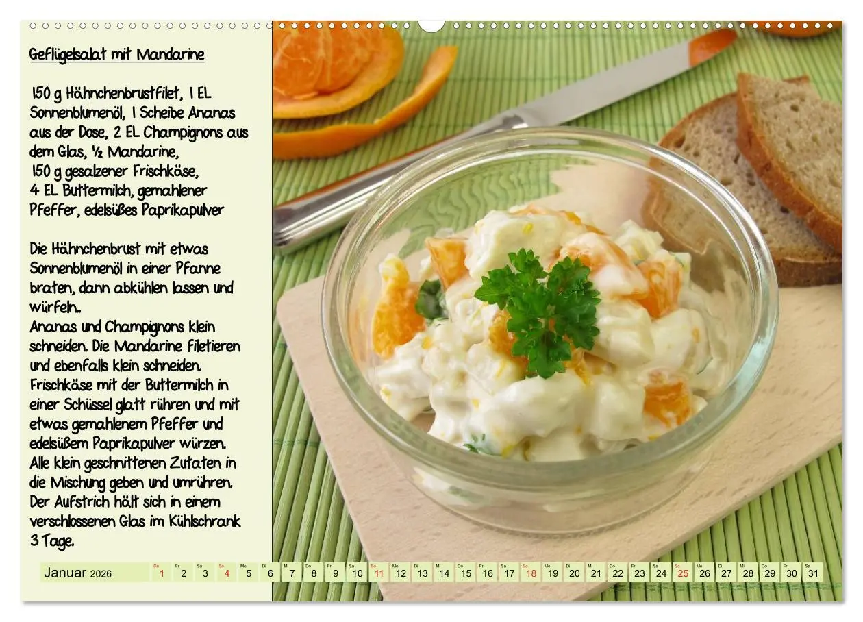 Bild: 9783516223781 | Leckere Aufstriche - Ein Kalender mit Rezepten (Wandkalender 2026...