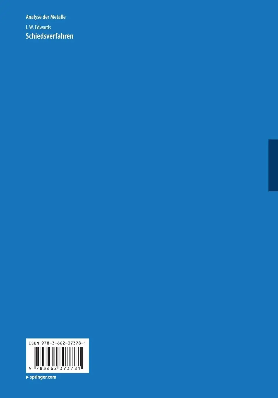 Rückseite: 9783662373781 | Schiedsverfahren | Chemiker-Fachausschuss (u. a.) | Taschenbuch | viii