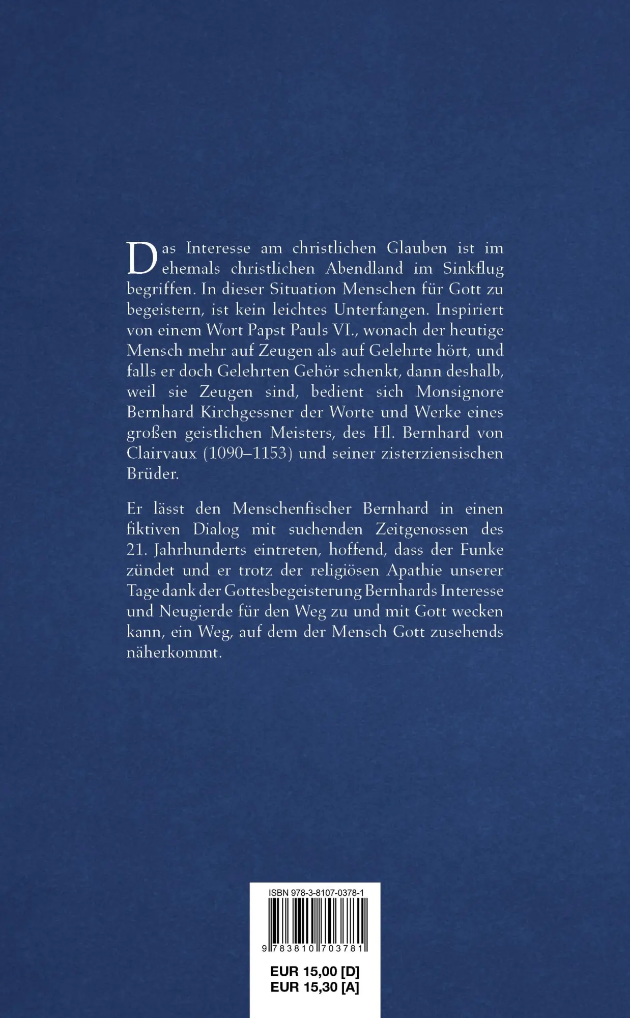 Rückseite: 9783810703781 | beGEISTert von Gott | Bernhard Kirchgessner | Taschenbuch | 86 S.