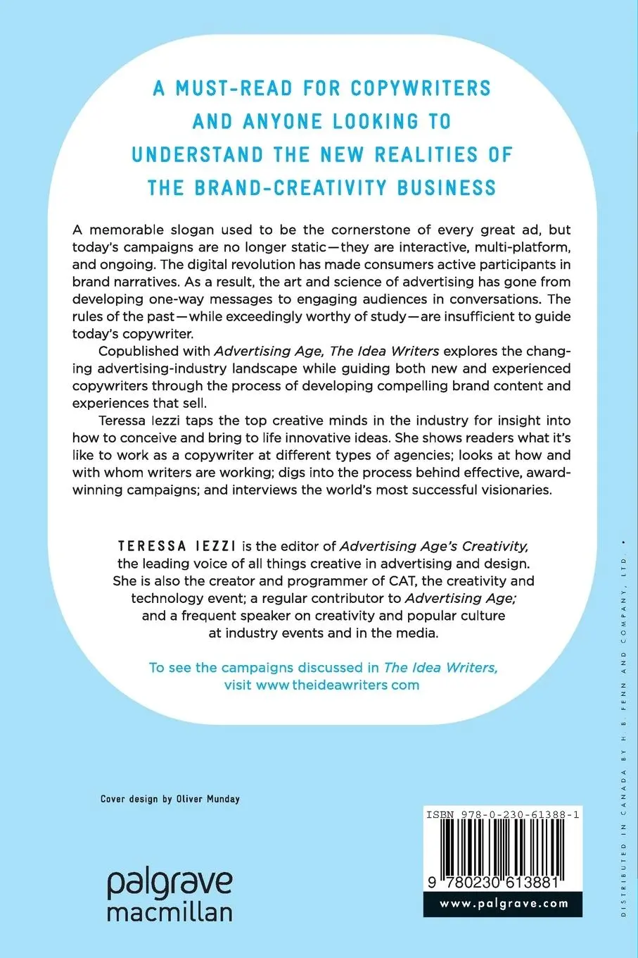 Rückseite: 9780230613881 | The Idea Writers | Copywriting in a New Media and Marketing Era | Buch