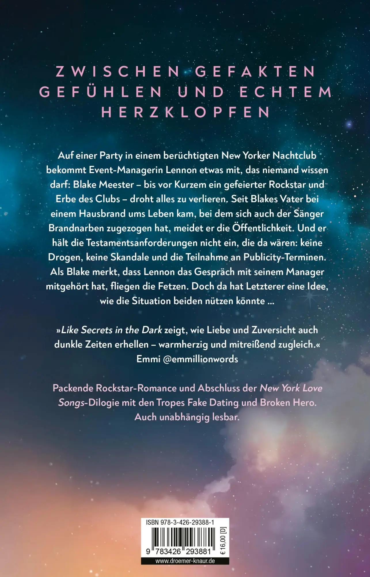 Rückseite: 9783426293881 | Like Secrets in the Dark | Jennifer Wiley | Taschenbuch | 368 S.