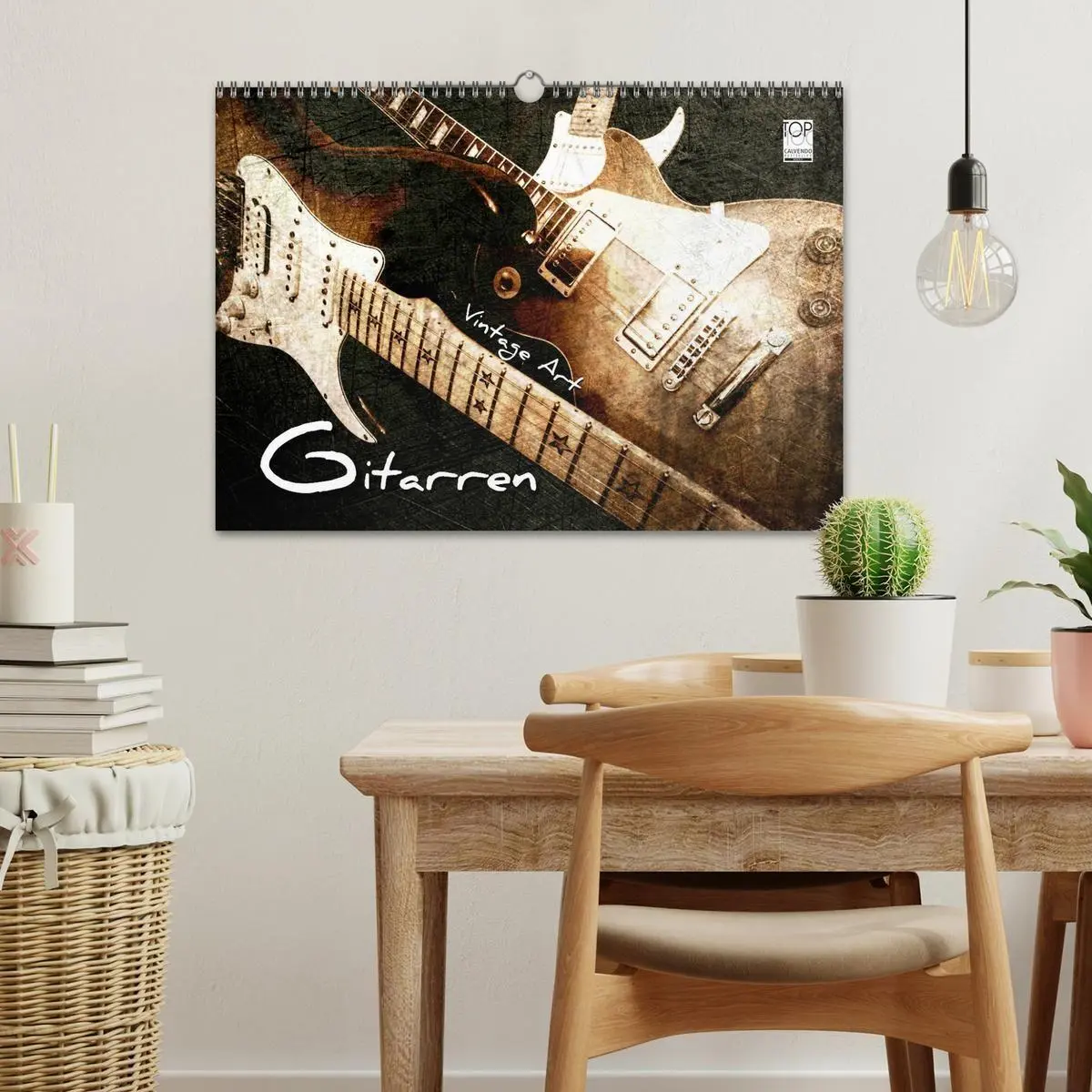 Bild: 9783594123881 | GITARREN Vintage Art (Wandkalender 2027 DIN A3 quer), CALVENDO...