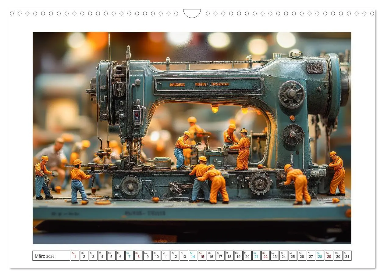 Bild: 9783457283981 | Zauberhafte Miniaturwelt (Wandkalender 2026 DIN A3 quer), CALVENDO...