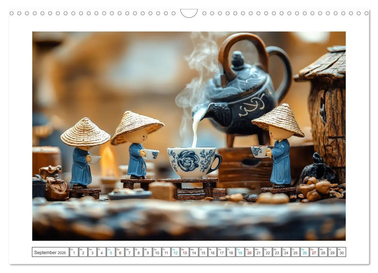 Bild: 9783457283981 | Zauberhafte Miniaturwelt (Wandkalender 2026 DIN A3 quer), CALVENDO...