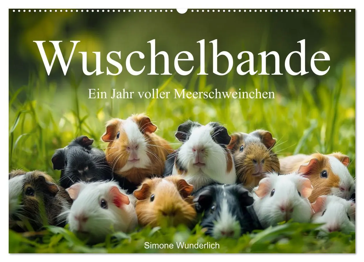 Cover: 9783457423981 | Wuschelbande - Ein Jahr voller Meerschweinchen (Wandkalender 2026...