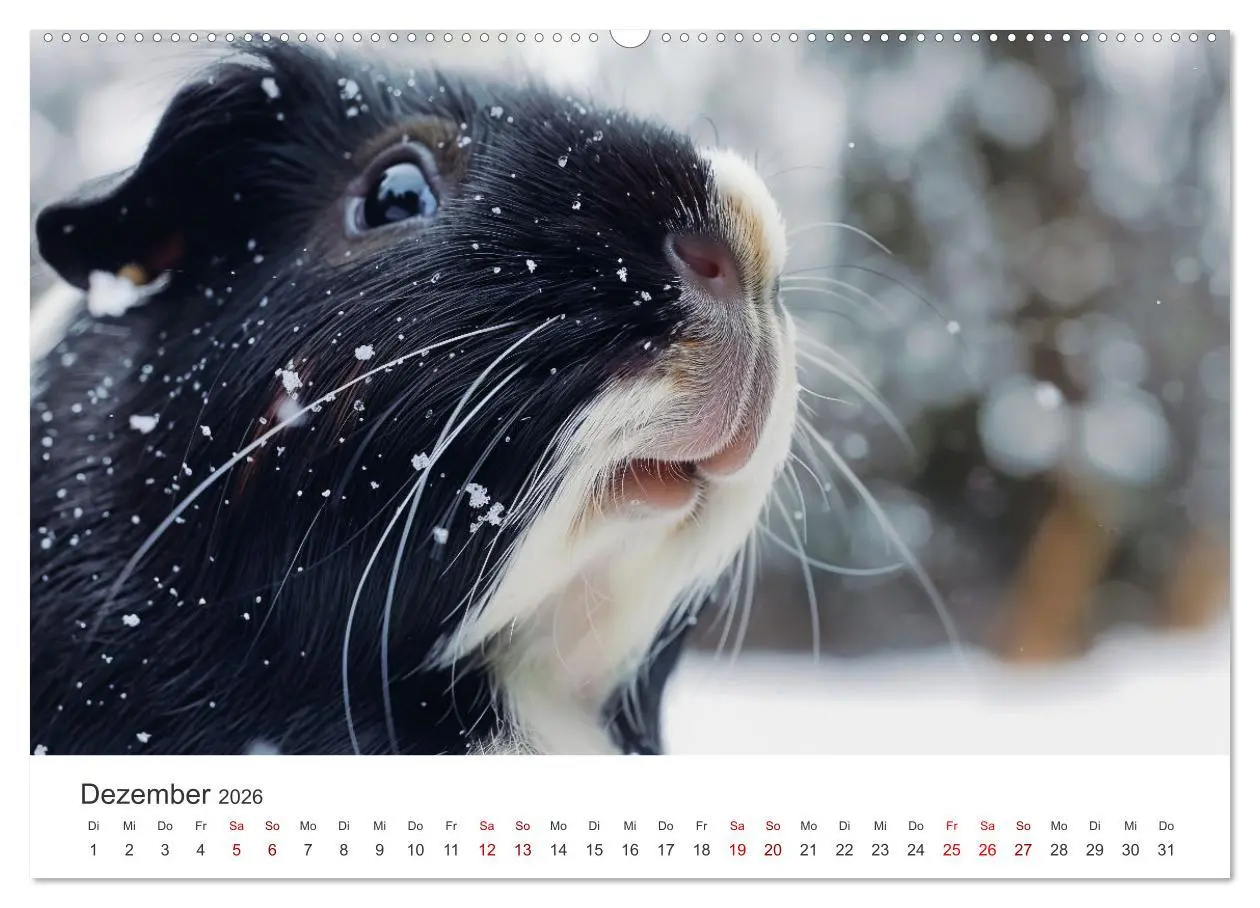 Bild: 9783457423981 | Wuschelbande - Ein Jahr voller Meerschweinchen (Wandkalender 2026...