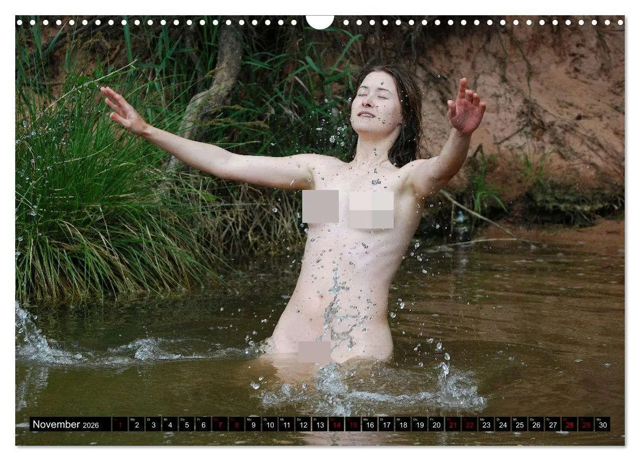 Bild: 9783457593981 | Nackte Natur (Wandkalender 2026 DIN A3 quer), CALVENDO Monatskalender