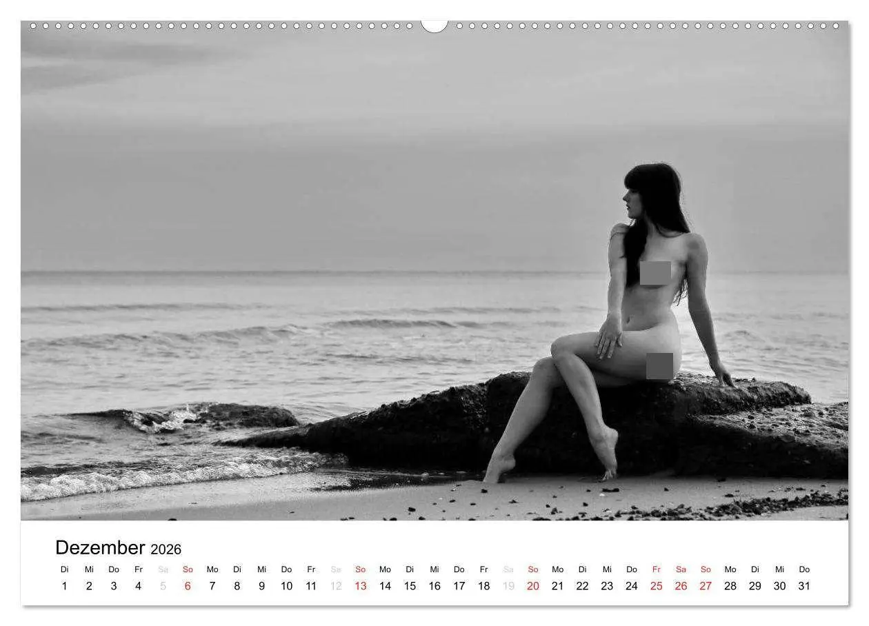 Bild: 9783457973981 | Klassischer Akt schwarz und weiß (hochwertiger Premium Wandkalender...